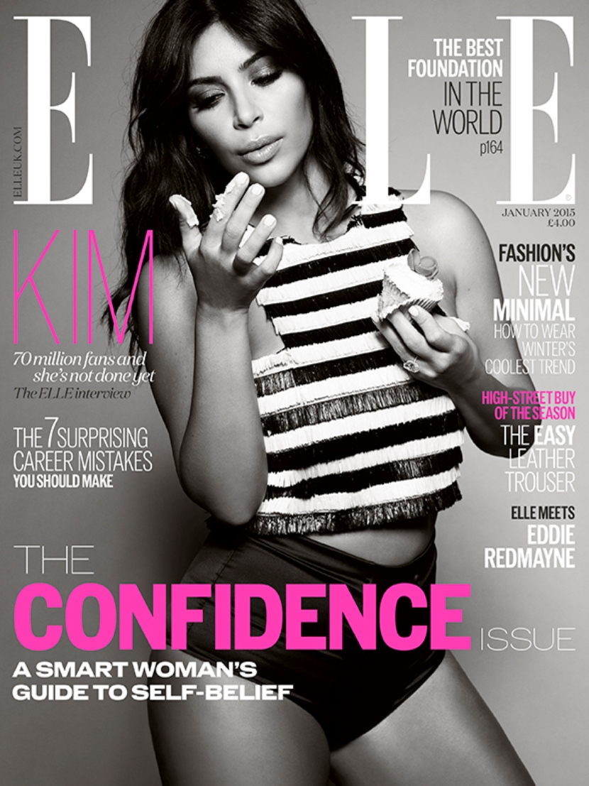 kim kardashian 2015 capa elle